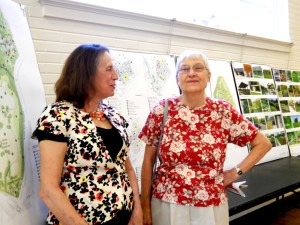 Helen Flamini and Karen Lilleleht, McIntire Botanical Garden Secretary