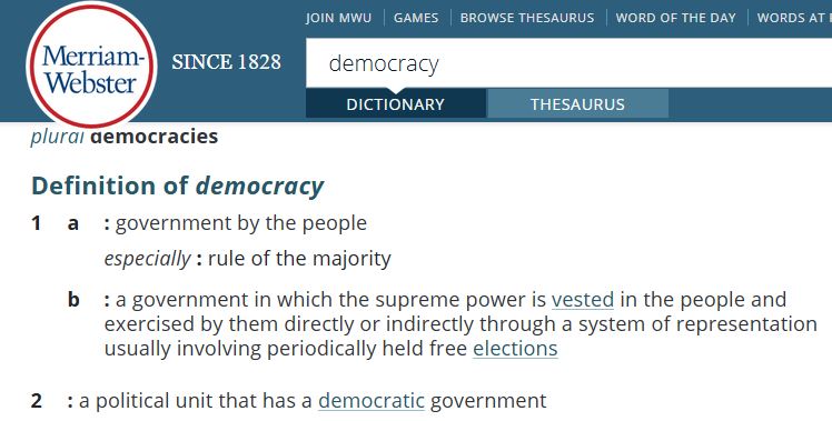 link to definition of democracy
